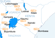Map of some destinations PHC transports to.